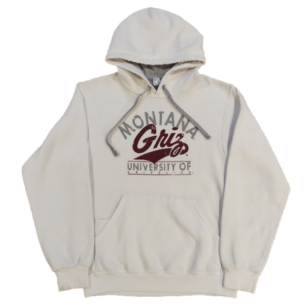 FRUIT of the Loom White UM Grizzlies Hoodie - Sweatshirt